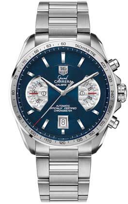 TAG Heuer Grand Carrera Calibre 17 RS 43 Stainless Steel / Blue / Japan
